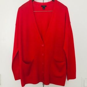 NWOT Halogen Boyfriend Merino Blend Cardigan Large